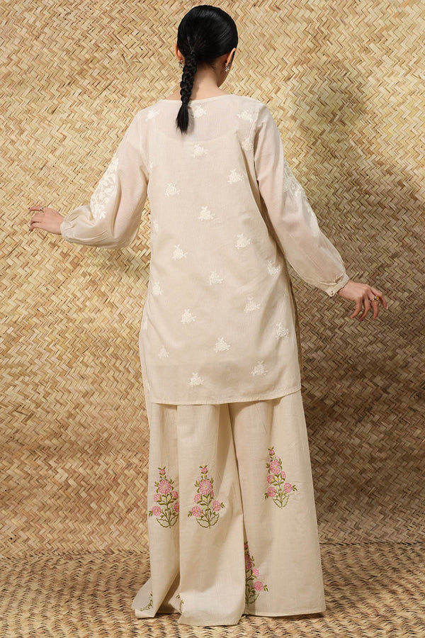 Whispering White Embroidered Set