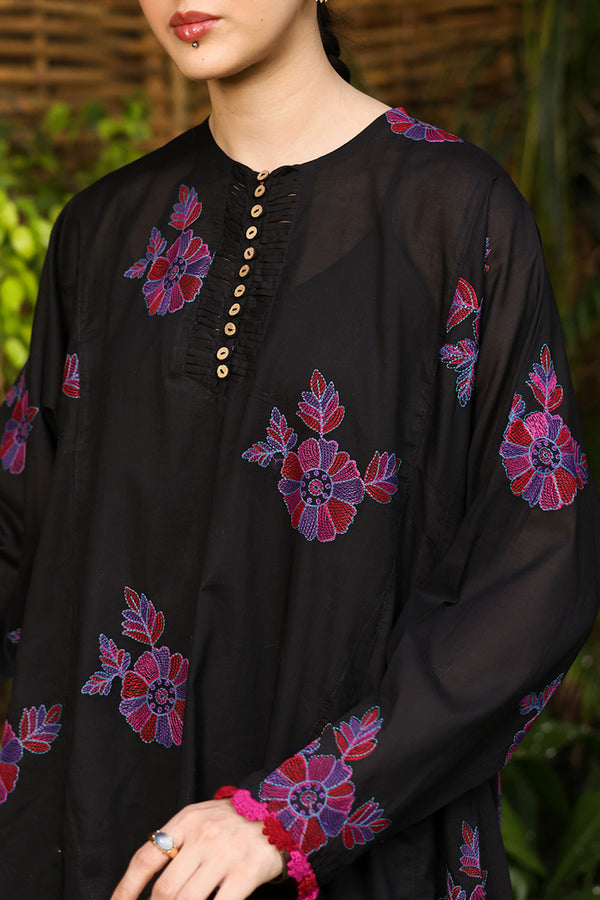 Phool Embroidered 3-Piece Suit