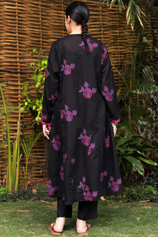 Phool Embroidered 3-Piece Suit