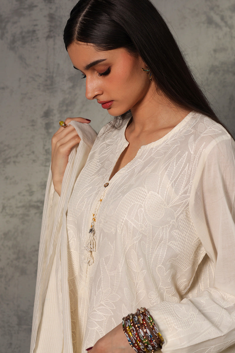 Self Embroidered Jungle Suit