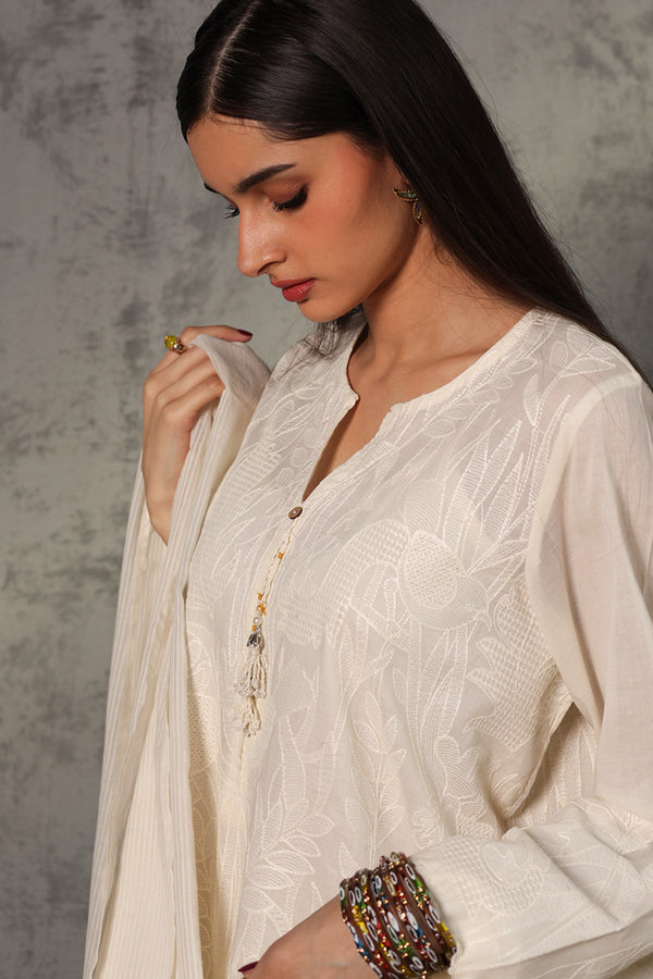 Self Embroidered Jungle Suit