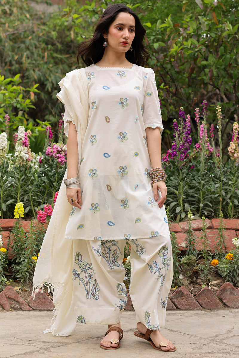 Bloomline Embroidered 3-Piece Set