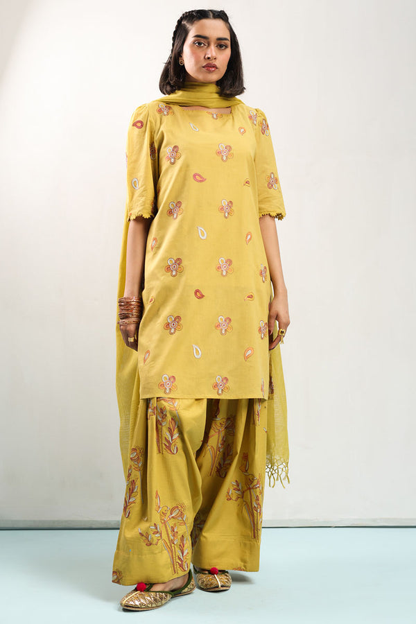 Bloomline Embroidered 3-Piece Set