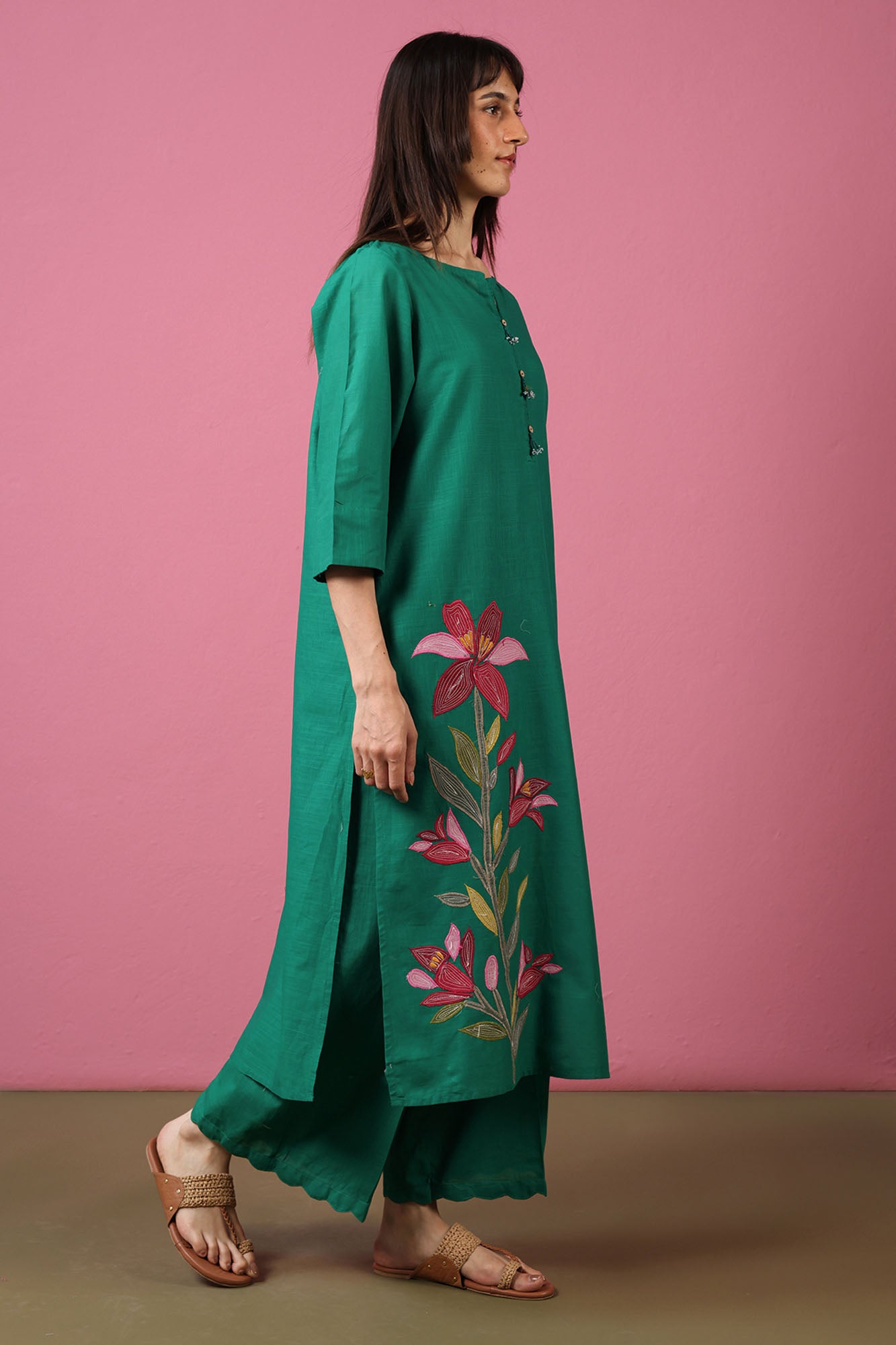 Phool Embroidered Set