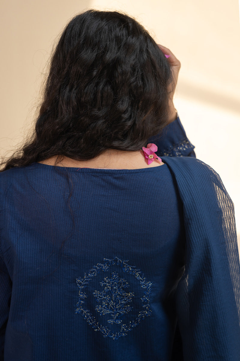 Chalk Embroidered Ensemble