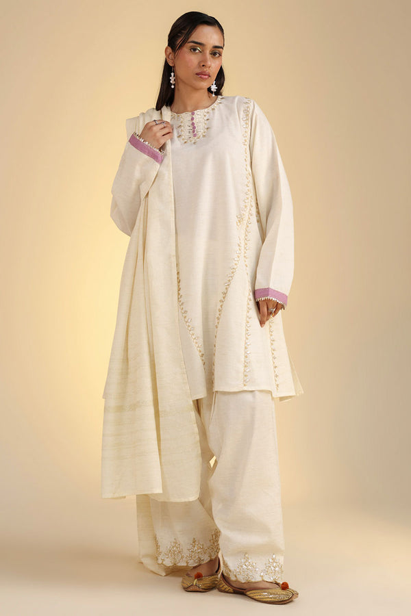 Embroidered Gota Flare 3-Piece Set