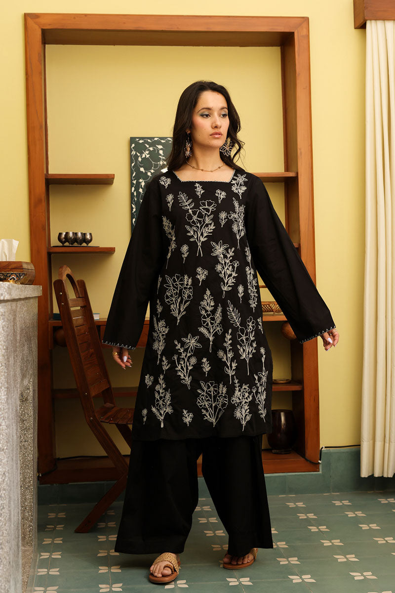 Ivory Embroidered Duo-Set