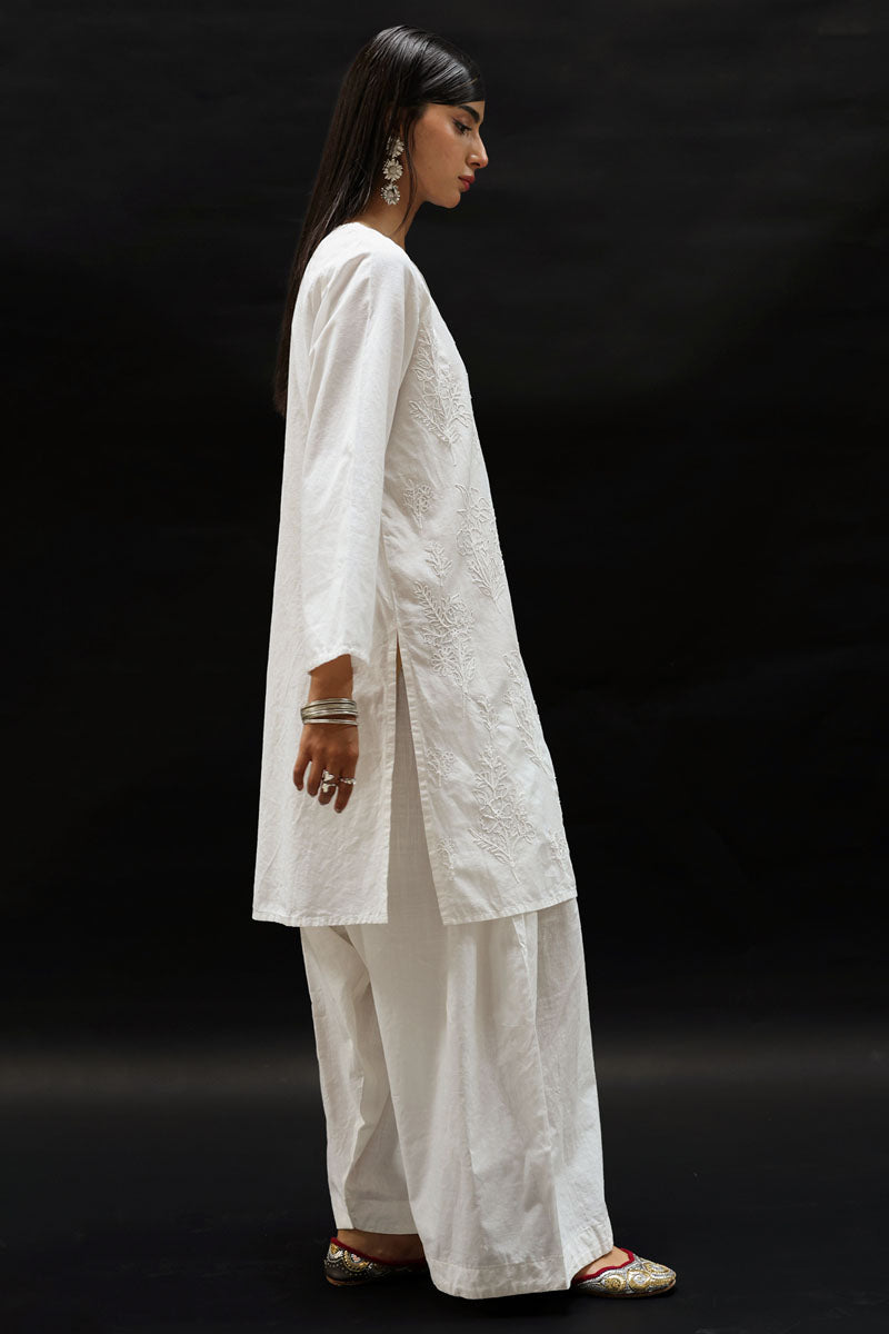Ivory Embroidered Duo-Set