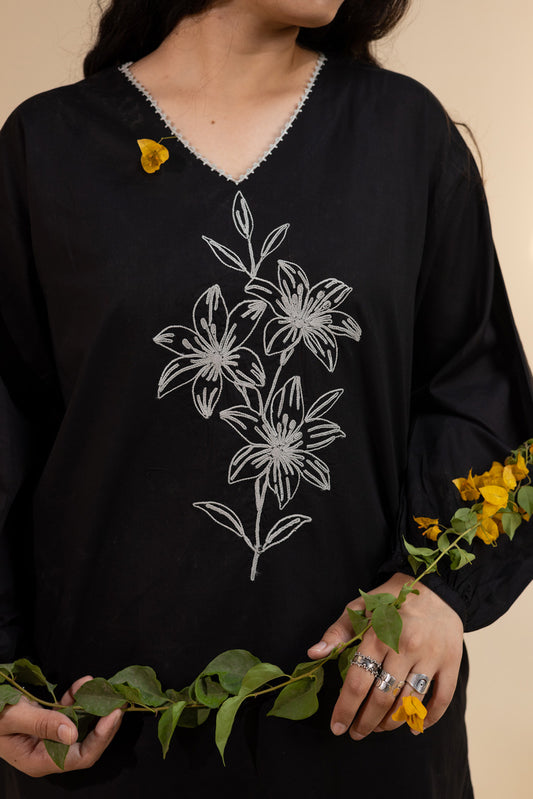 Embroidered Marigold Duo-Set
