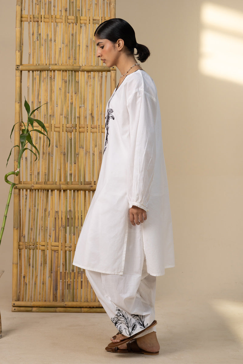Embroidered Marigold Duo-Set