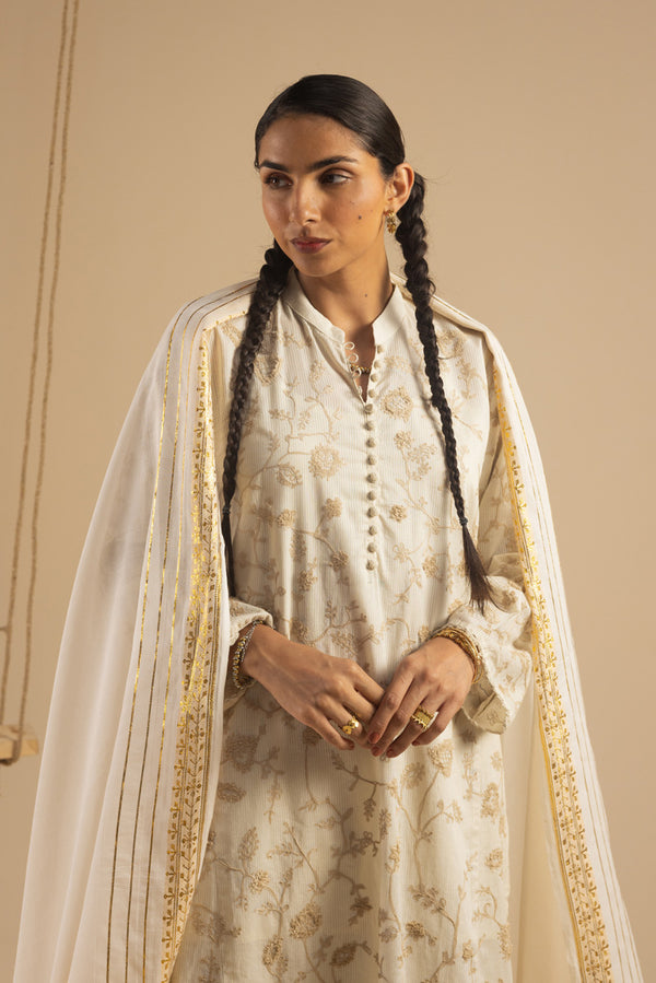 Lurex Line Dupatta