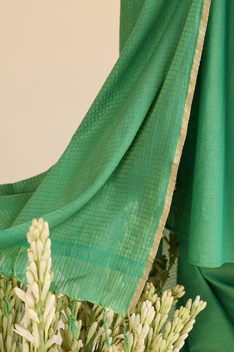 Mint Leaf Embroidered 3-Piece Suit