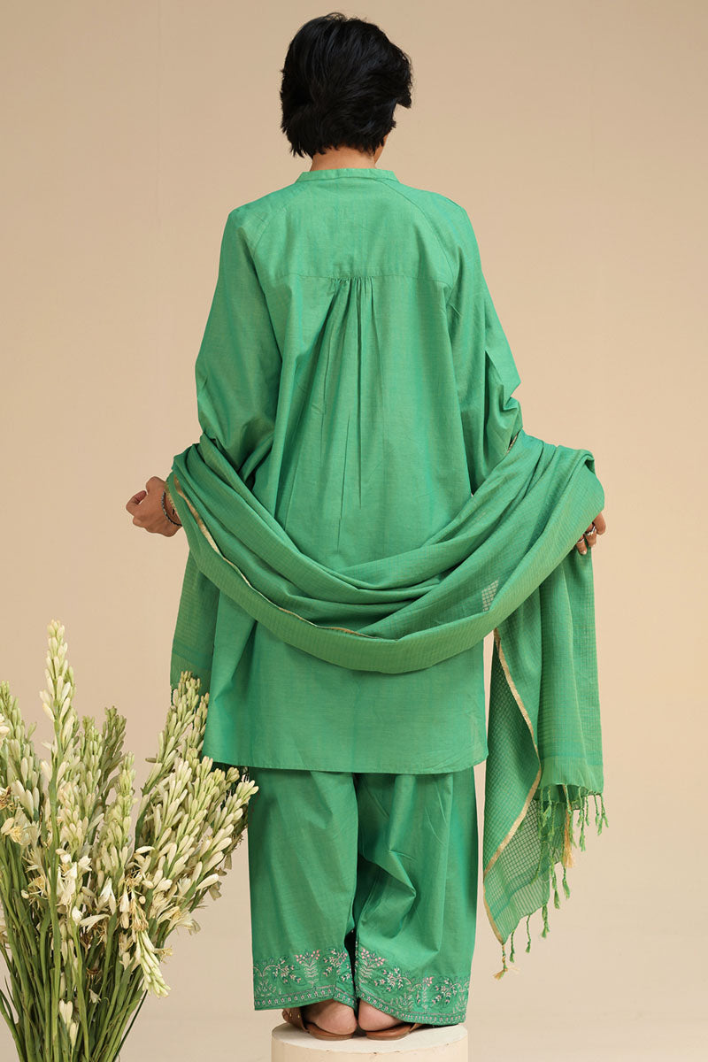 Mint Leaf Embroidered 3-Piece Suit