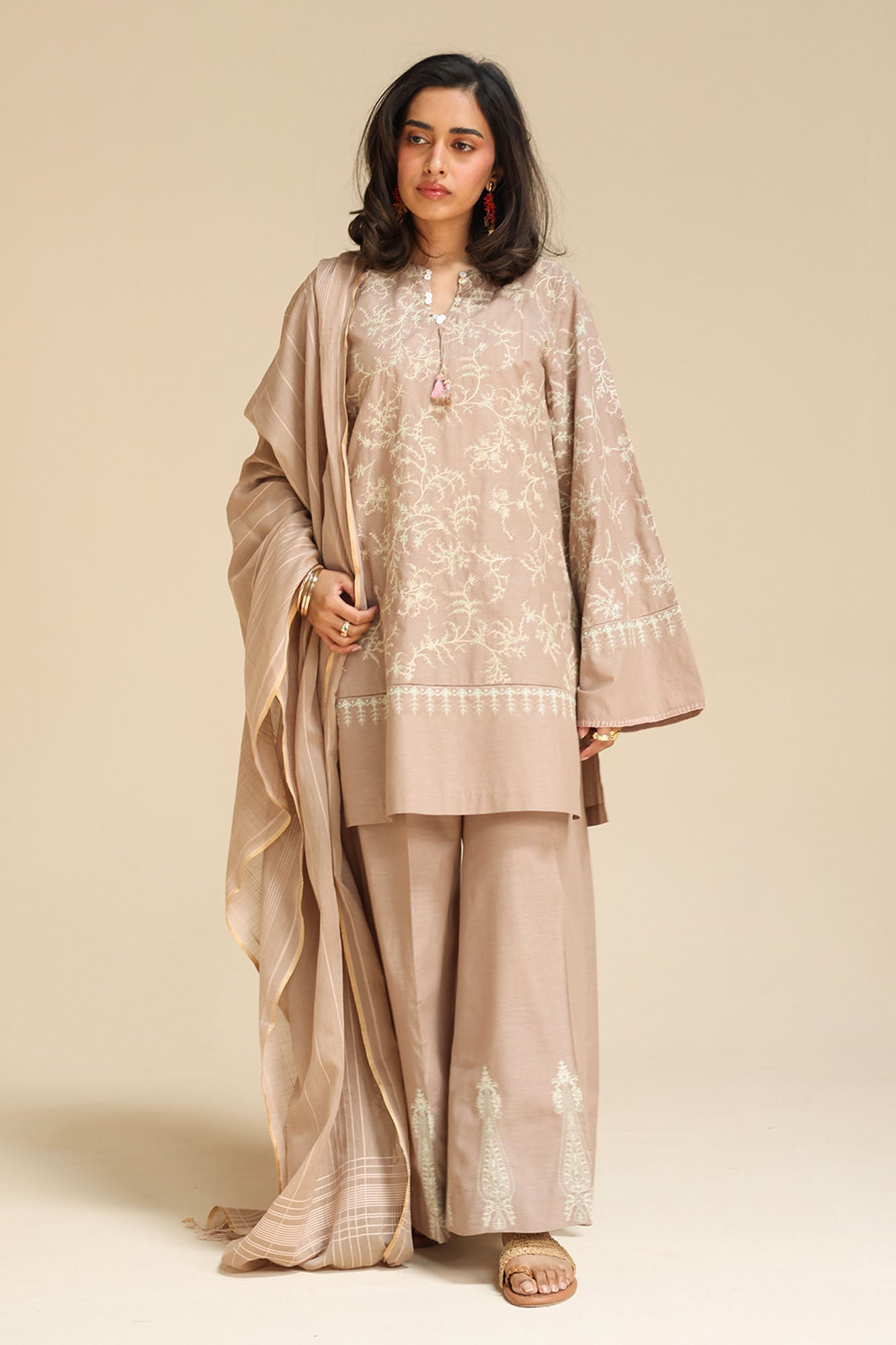 Embroidered 3-Piece Suit