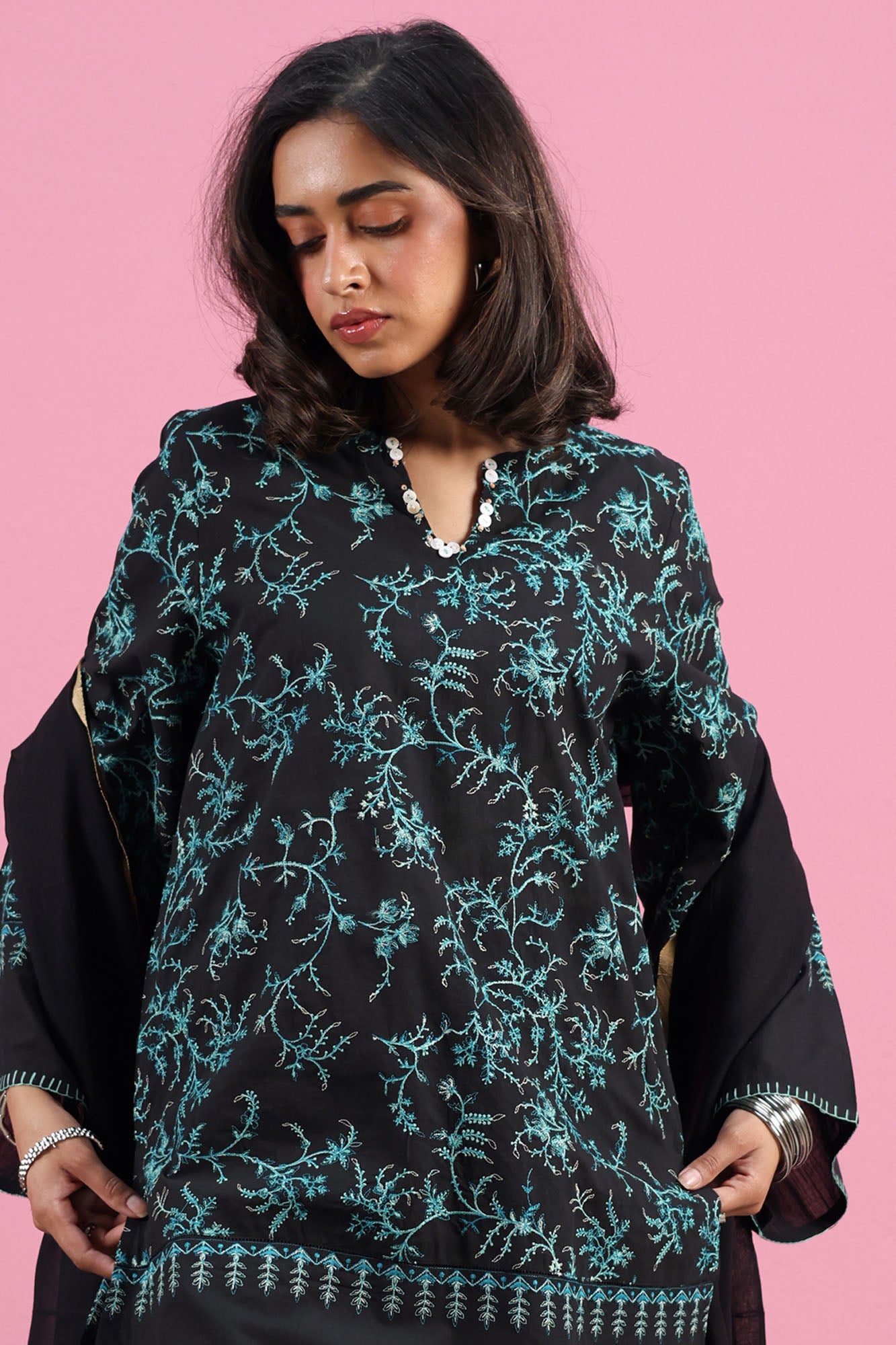 Embroidered 3-Piece Suit