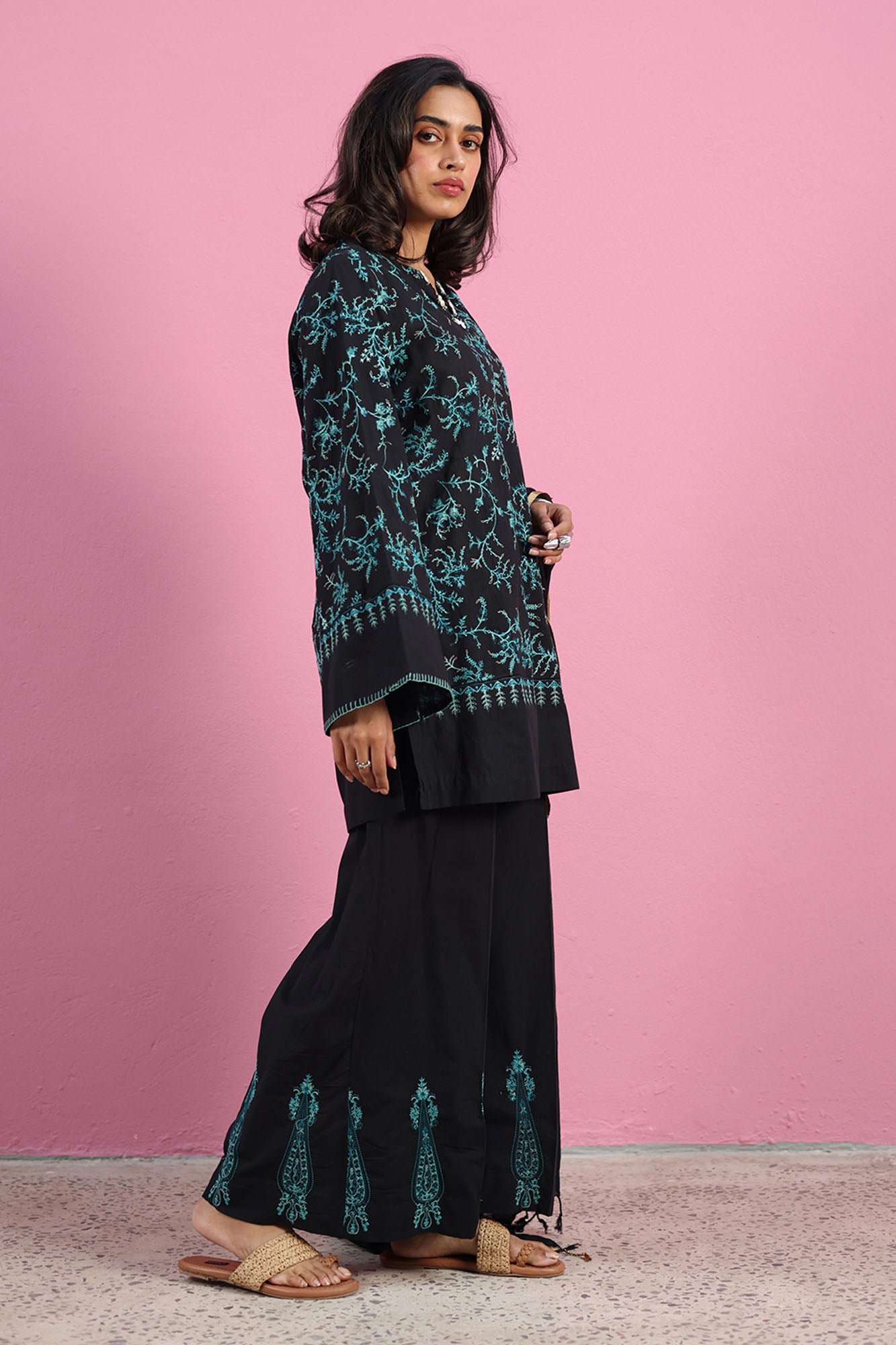 Embroidered 3-Piece Suit