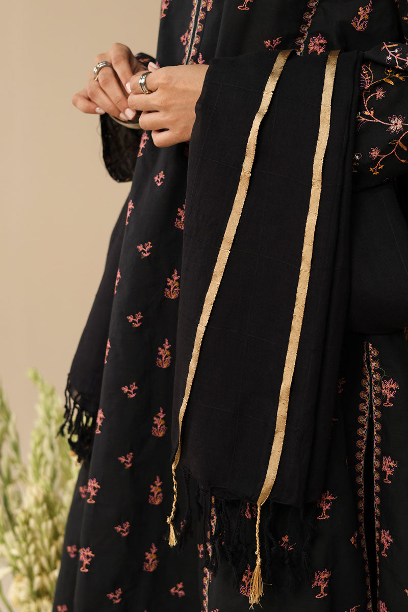 Moonflower Embroidered 3-Piece Ensemble