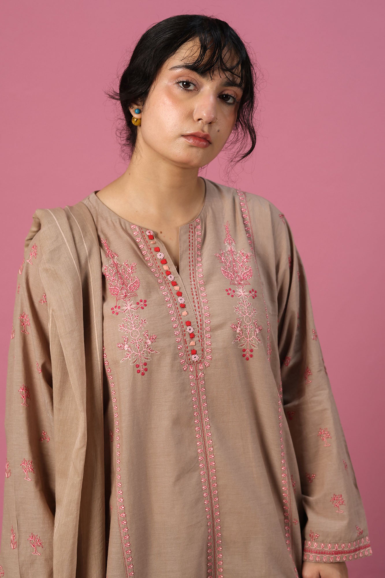 Embroidered Opulence 3-Piece Ensemble
