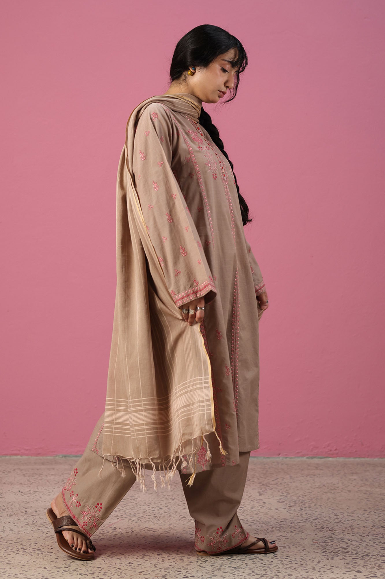 Embroidered Opulence 3-Piece Ensemble
