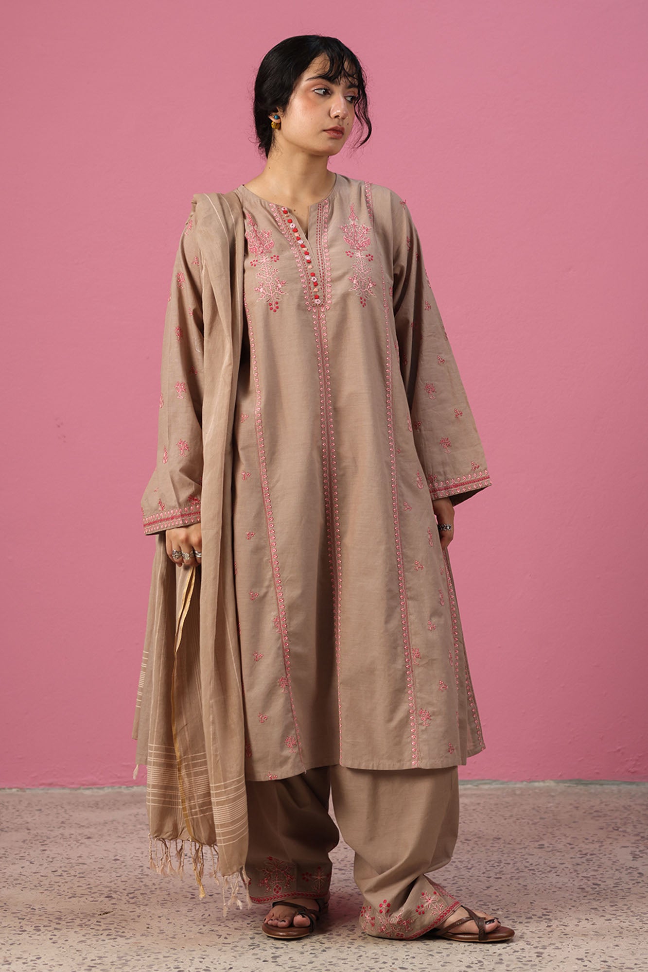 Embroidered Opulence 3-Piece Ensemble