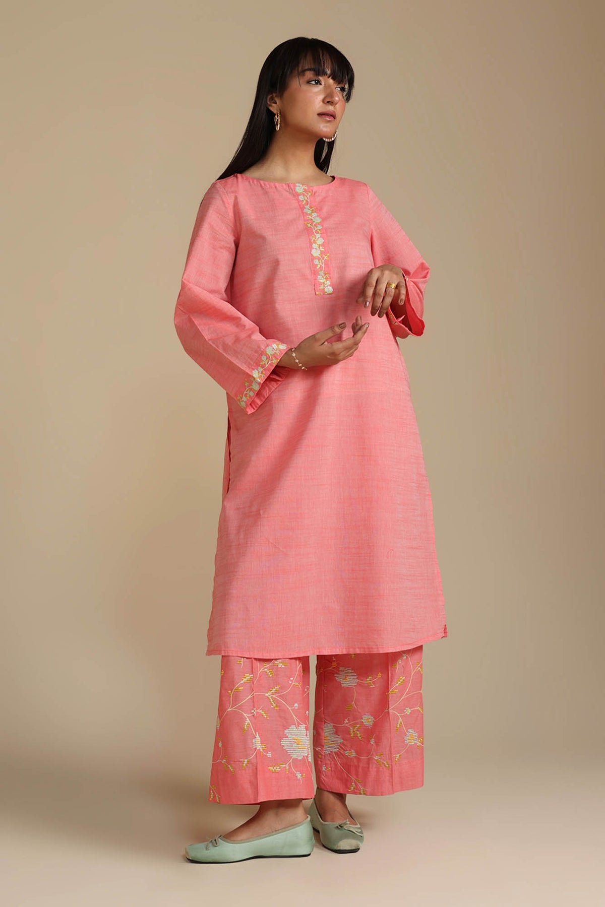 Embroidered Duo-Set