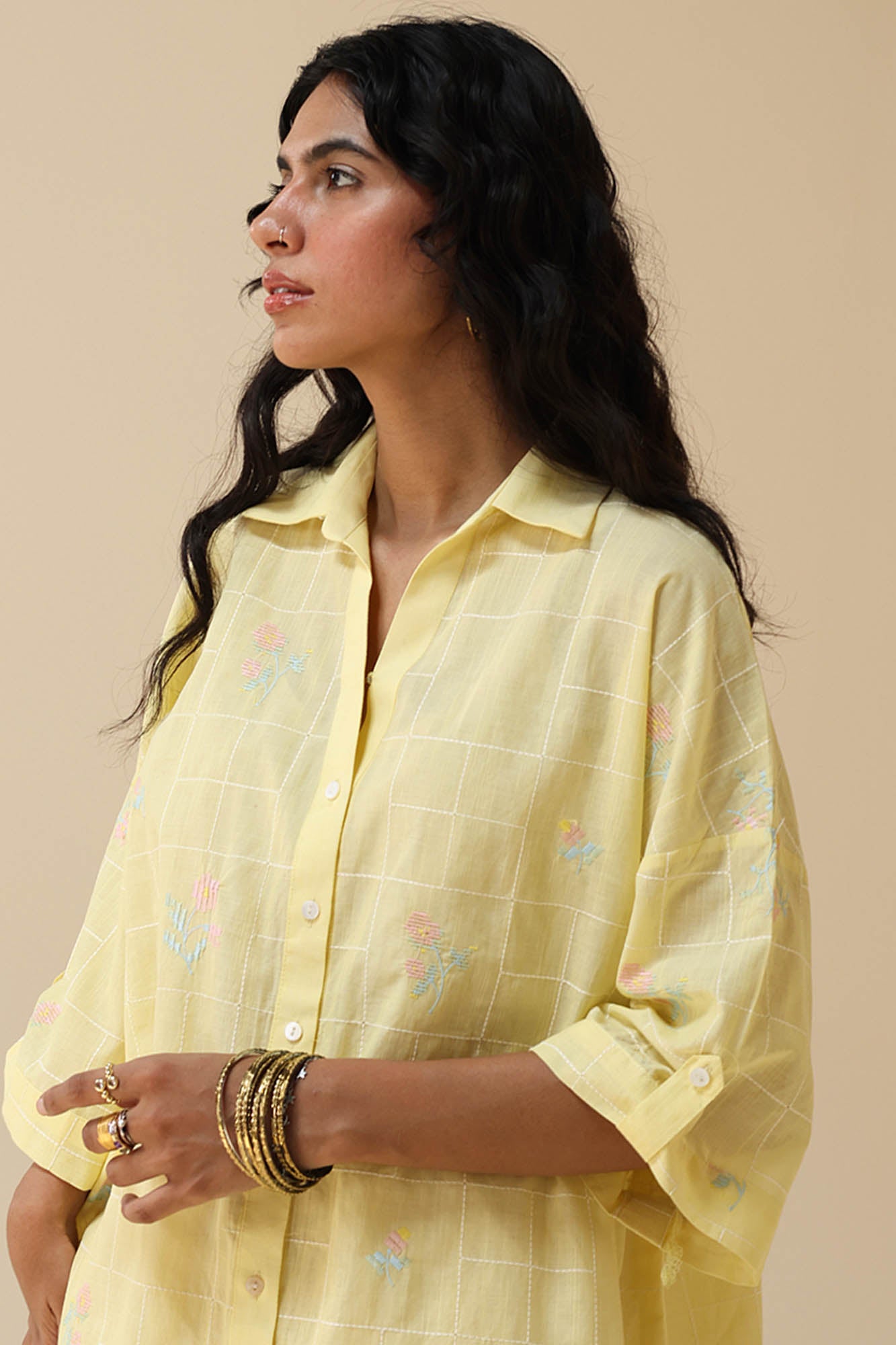 Petal Whimsy Embroidered Co-Ord Set