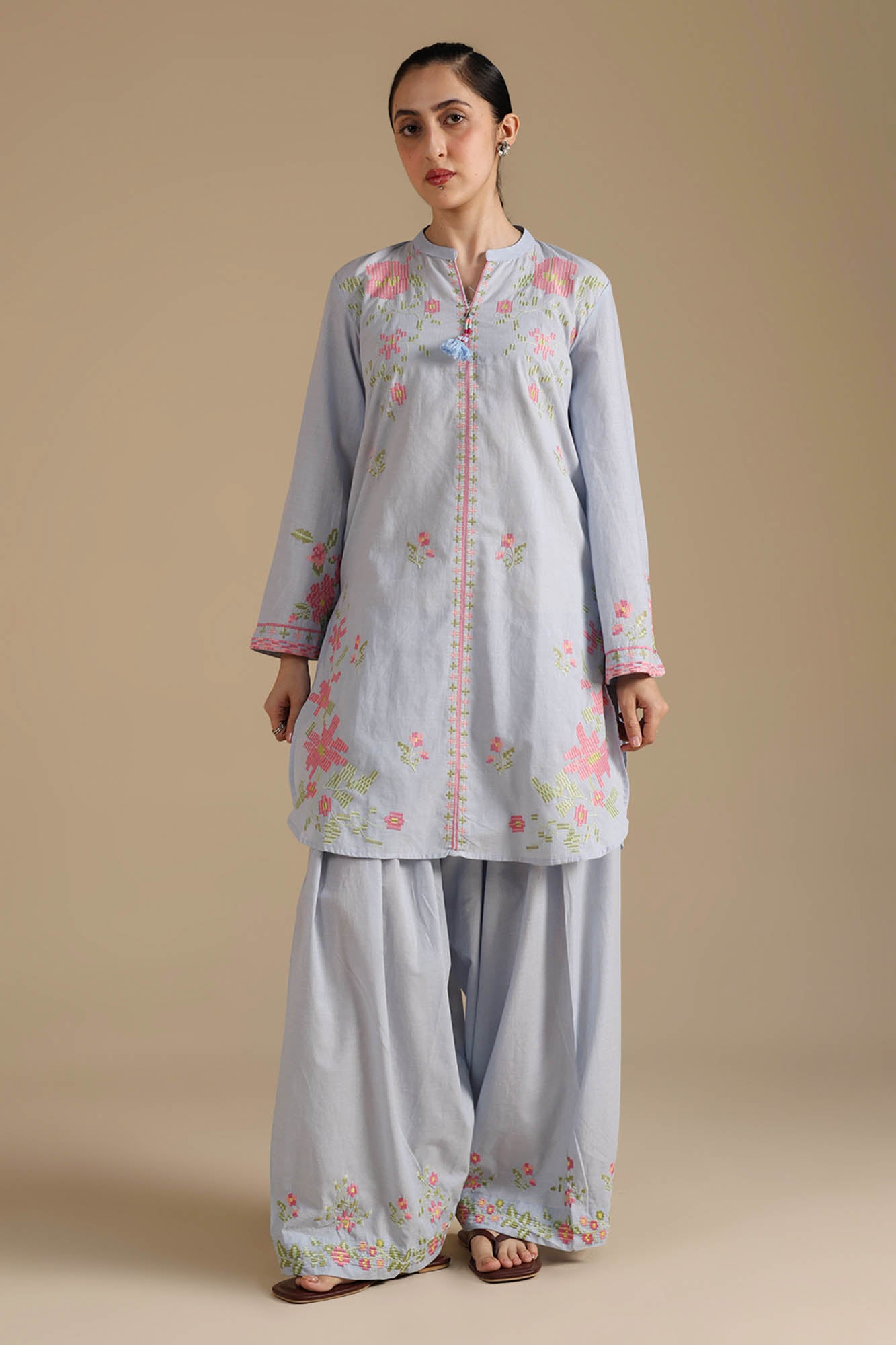 Embroidered Even Duo-Set