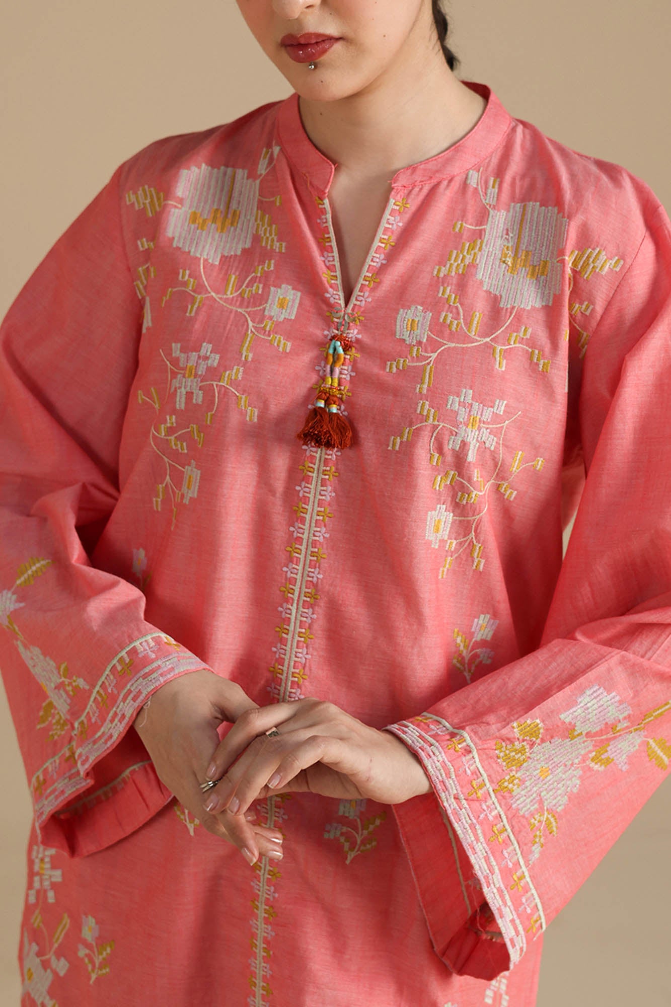 Embroidered Even Duo-Set