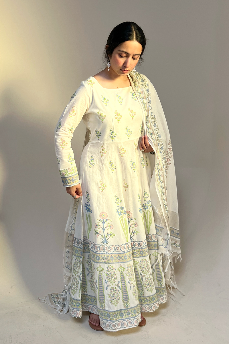 Gulnar Block-Printed Ensemble