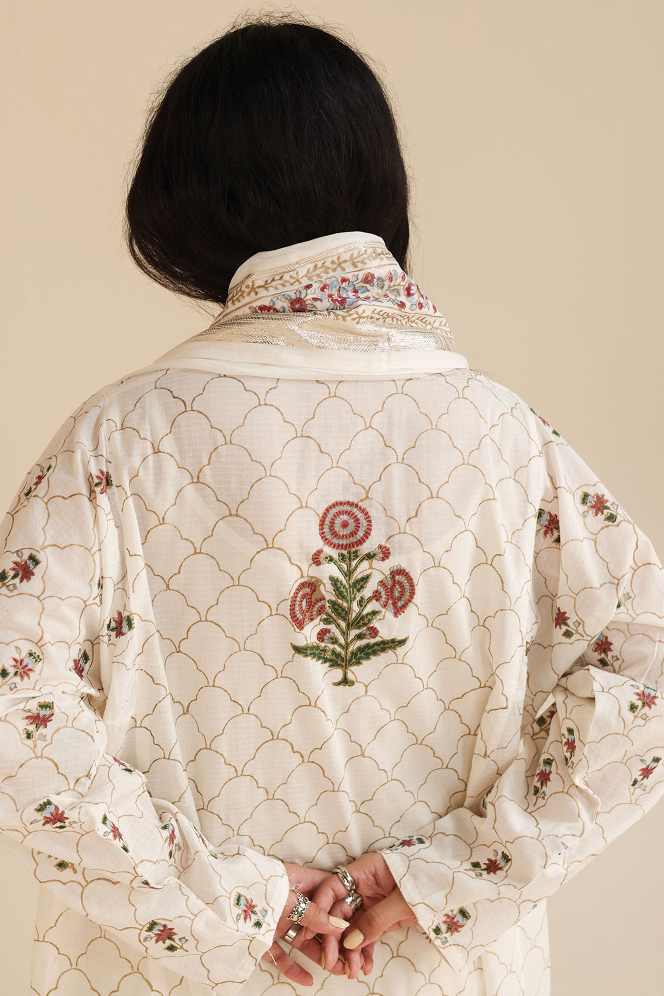 Hand-Block Printed Zareen Ensemble