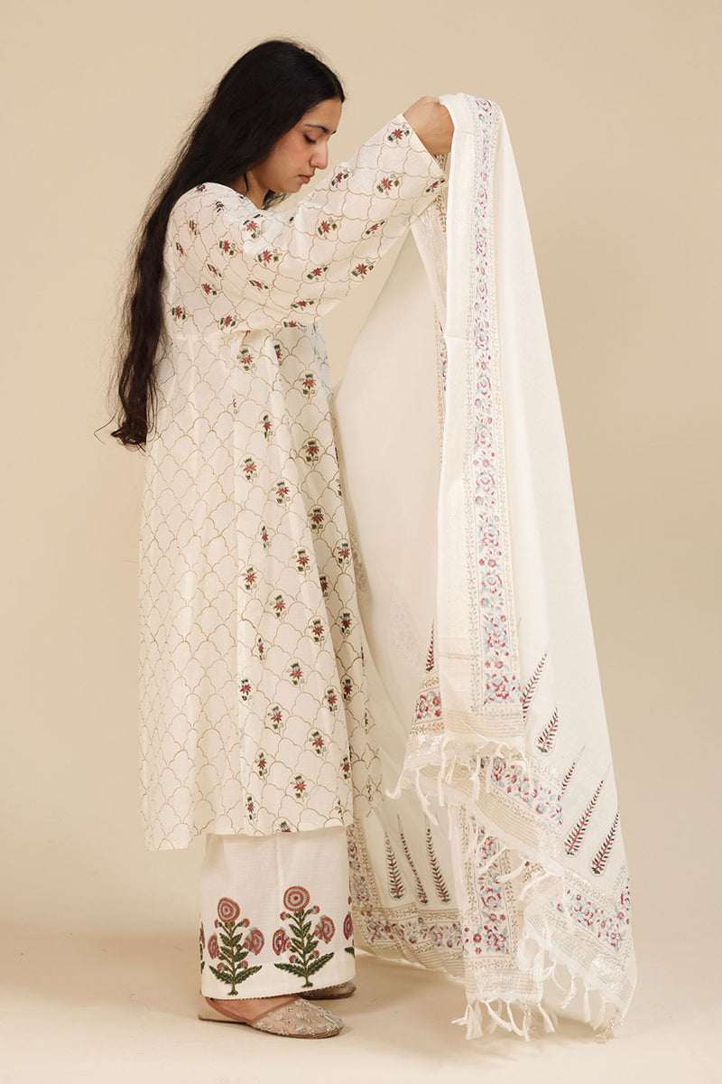 Hand-Block Printed Zareen Ensemble