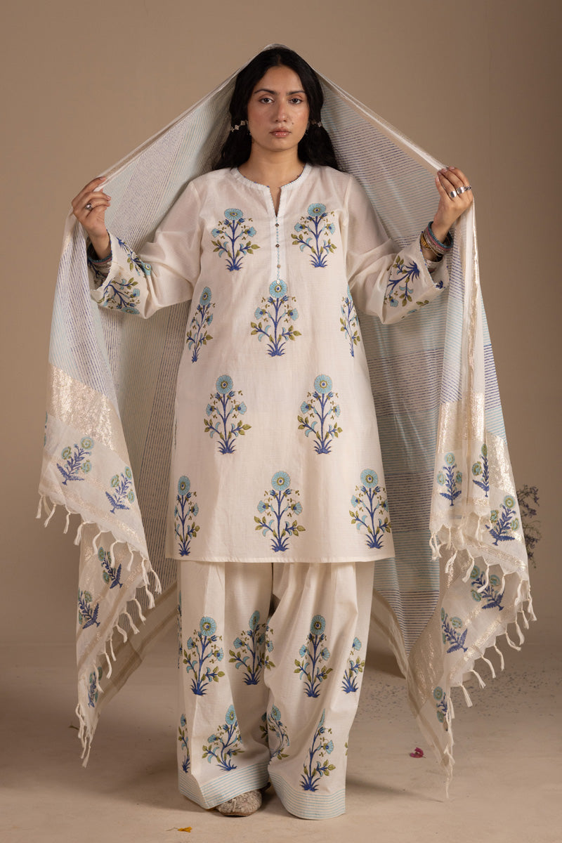 Khas Hand-Block Printed Ensemble