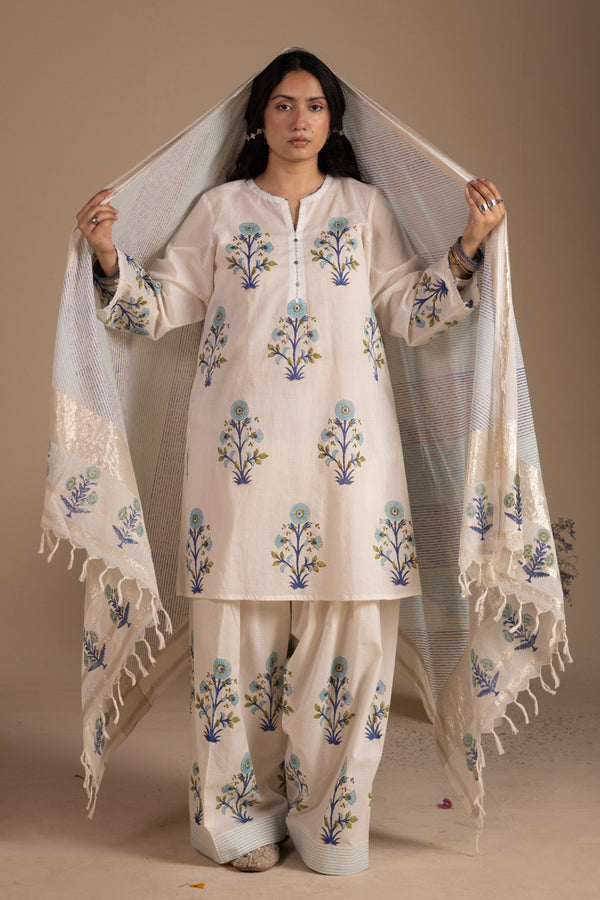 Khas Hand-Block Printed Ensemble