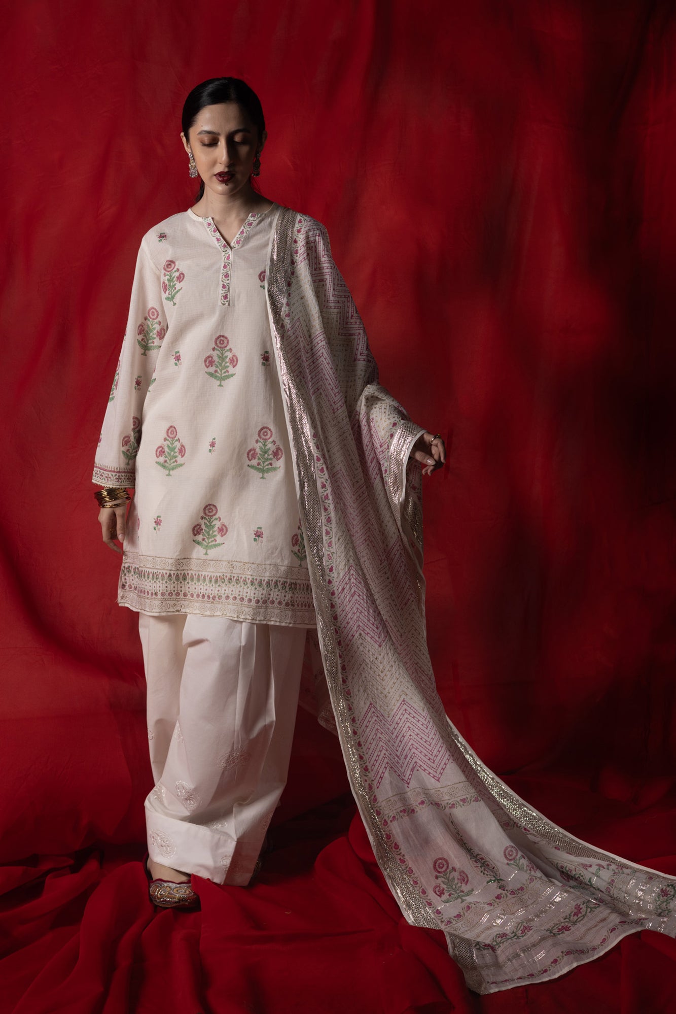 Gulnar Block-Printed Set