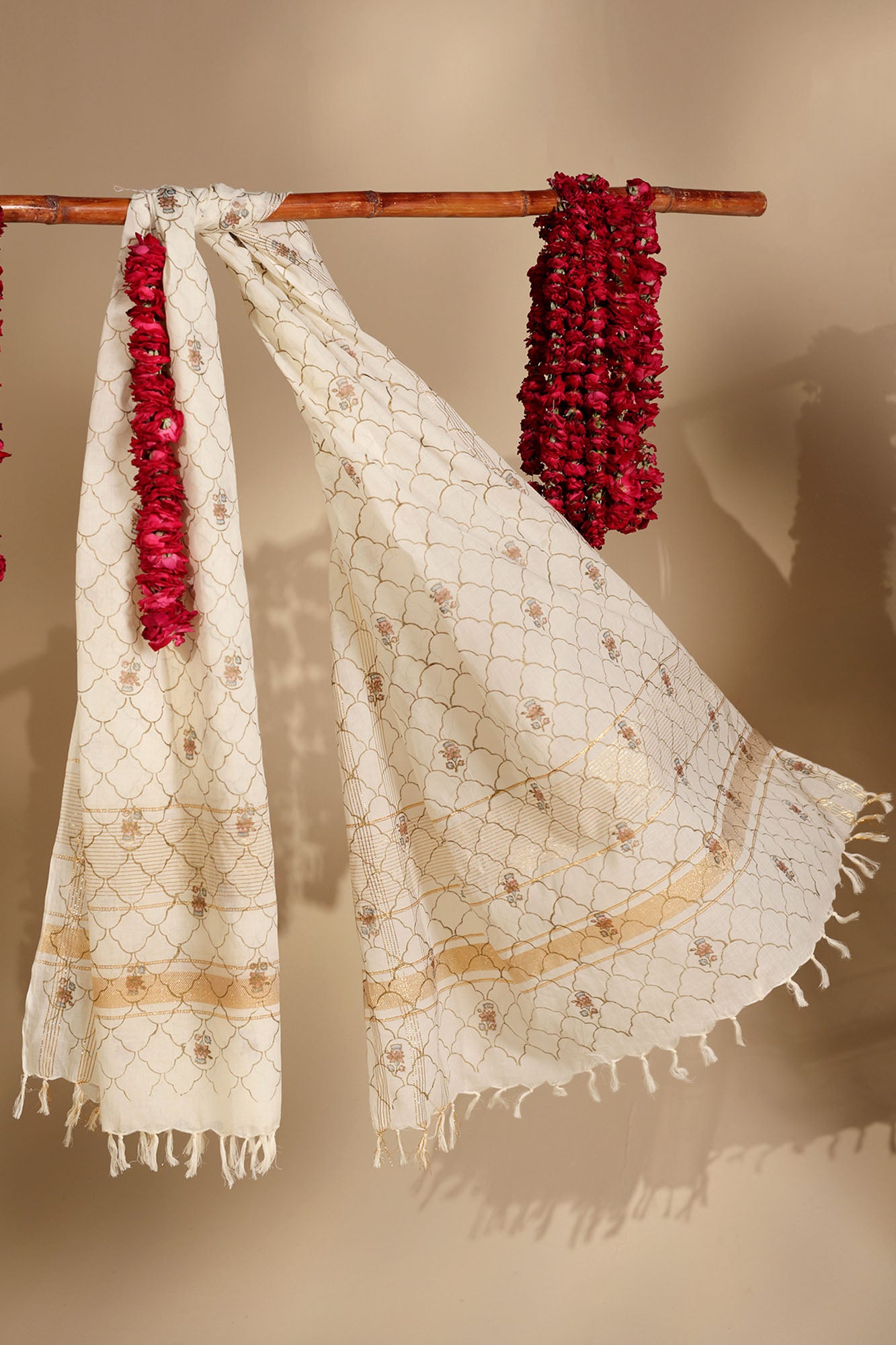 Block-Printed Anarkali Set