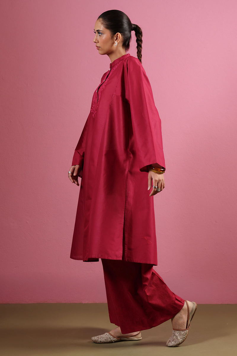 Ruby Reverie Embroidered Set