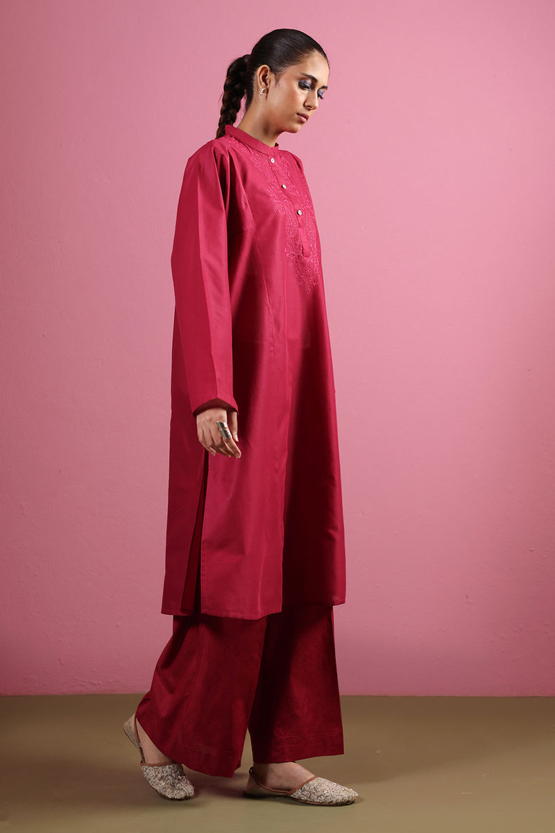 Ruby Reverie Embroidered Set