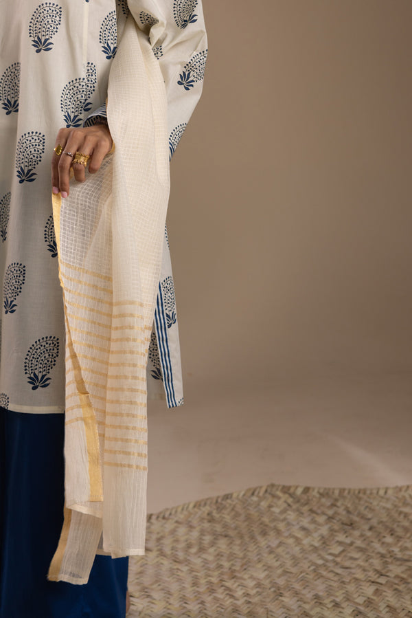 Cotton Check Dupatta