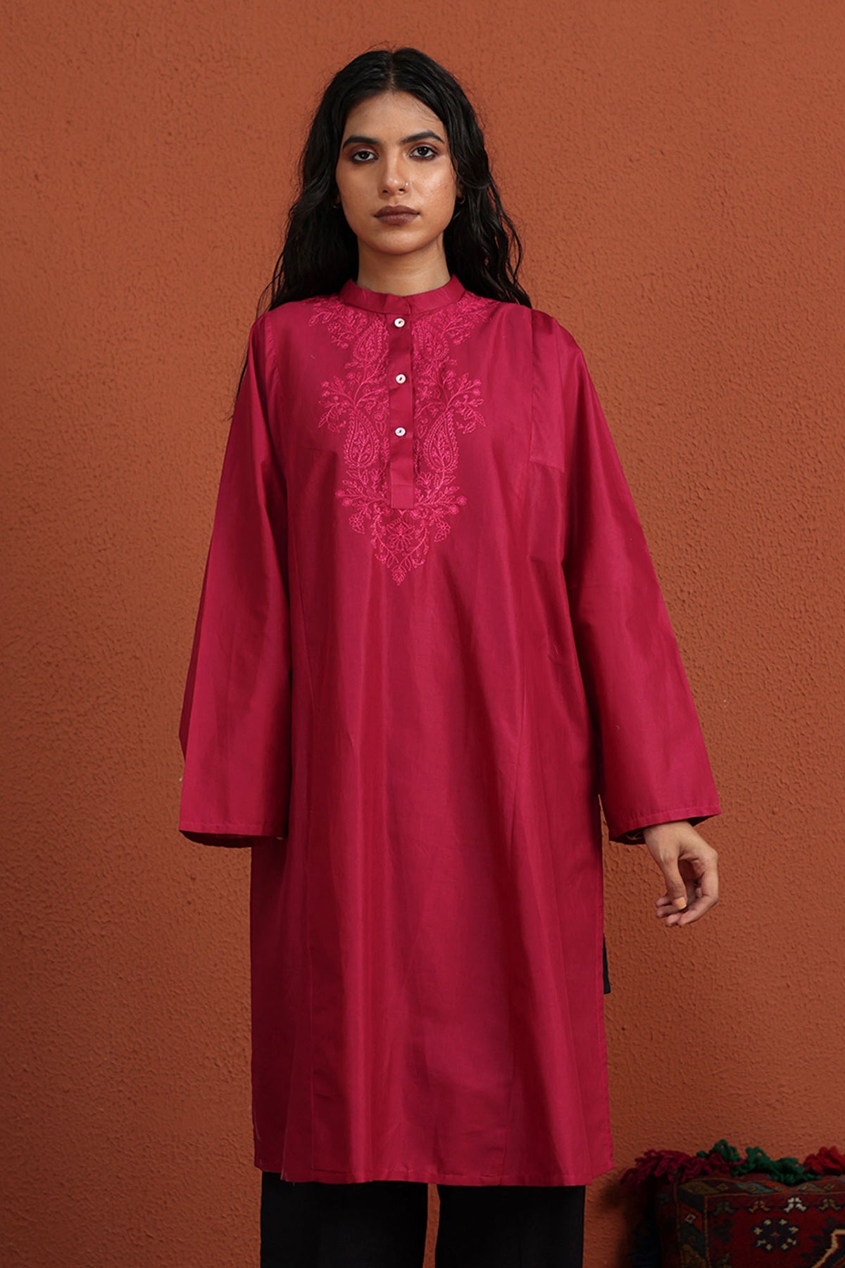 Paisley Embroidered Kurta