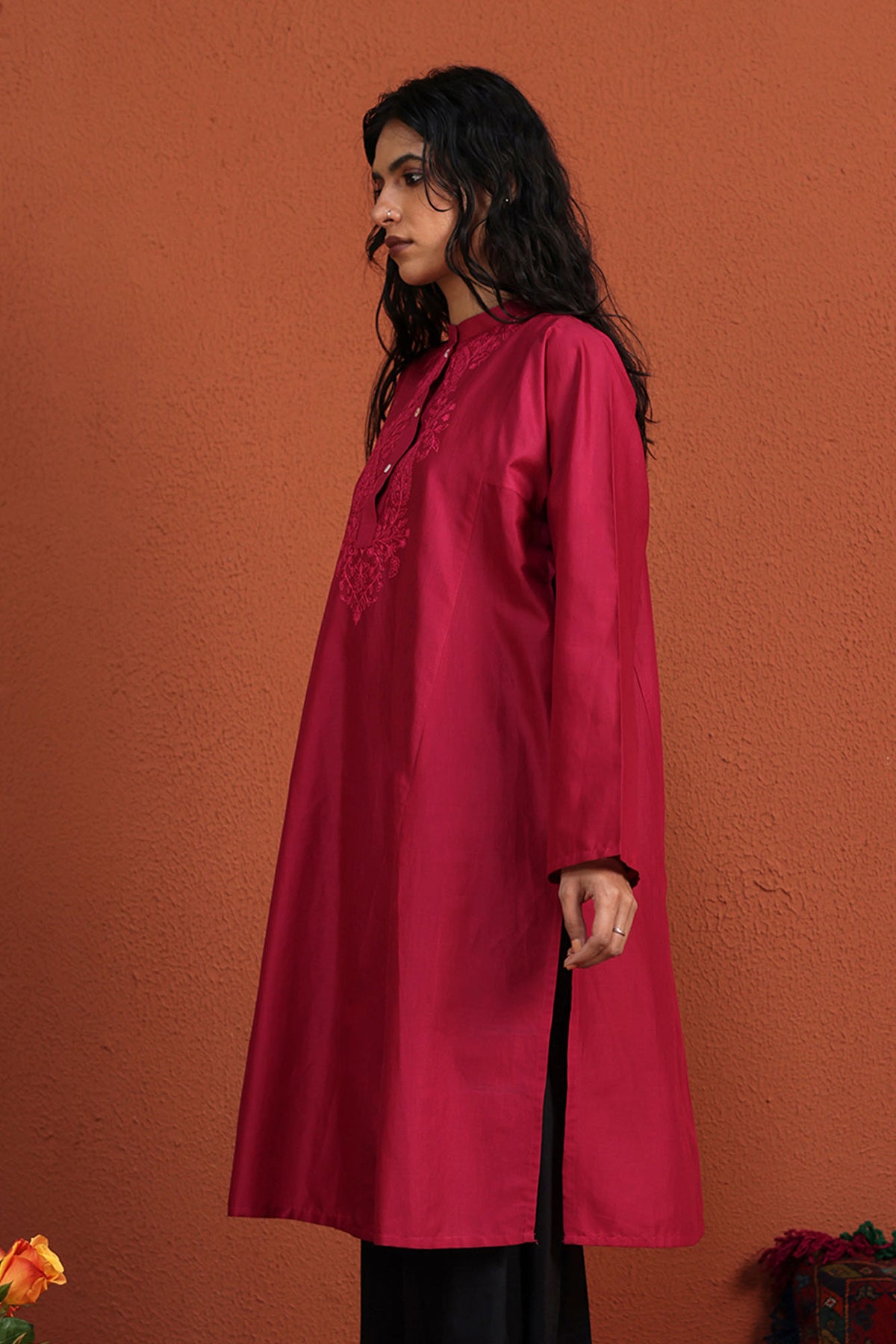 Paisley Embroidered Kurta