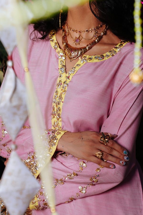Gota Kari Chatta Patti Gharara Set