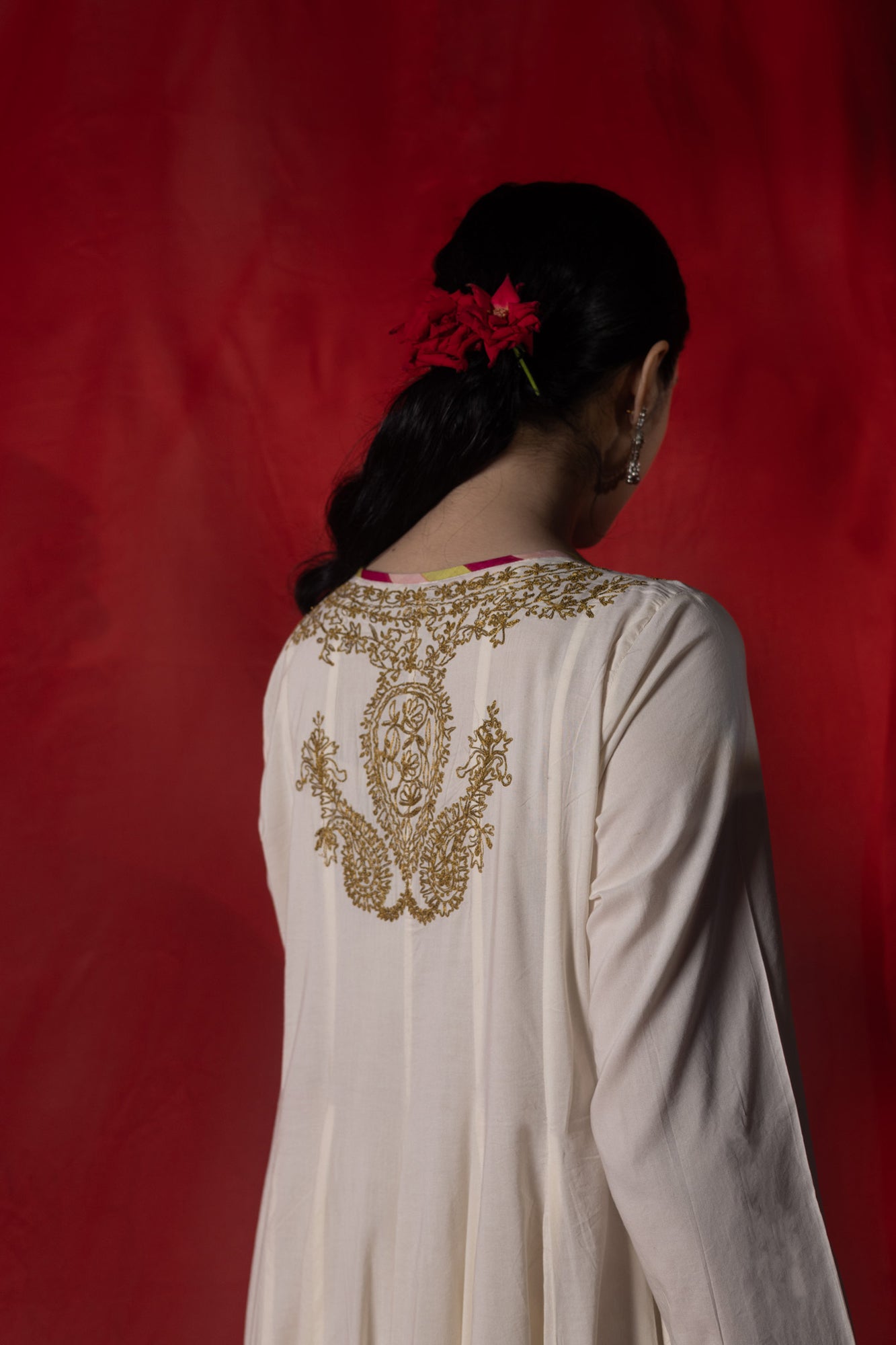 Zareen Embroidered Kalidar Set