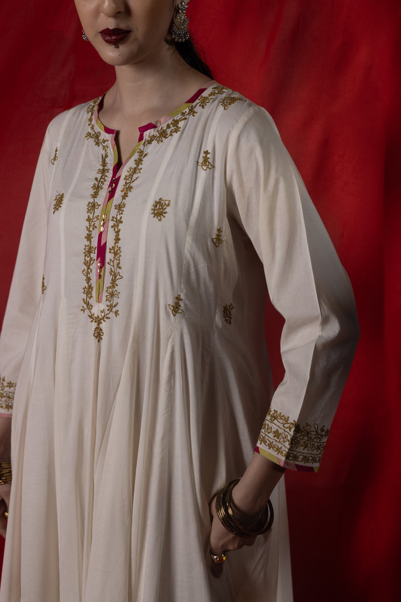 Zareen Embroidered Kalidar Set