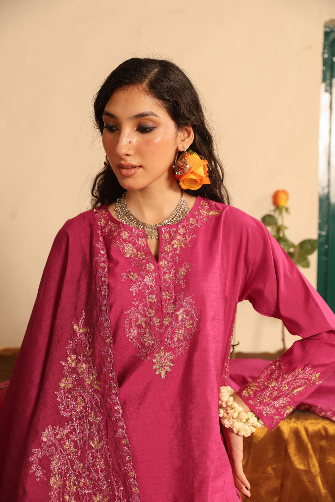 Ethereal Embroidered 3-Piece Ensemble