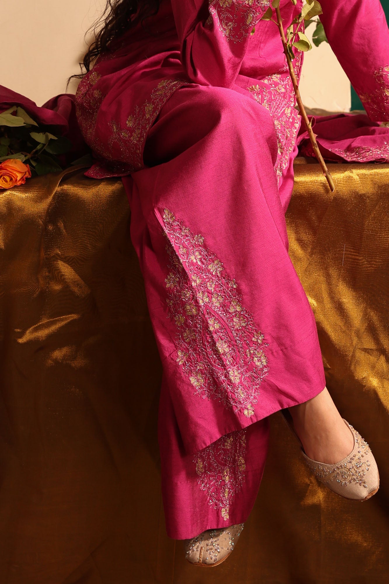 Ethereal Embroidered 3-Piece Ensemble