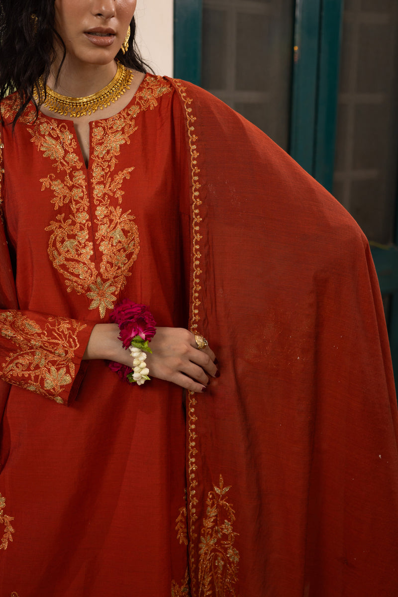 Ethereal Embroidered 3-Piece Ensemble