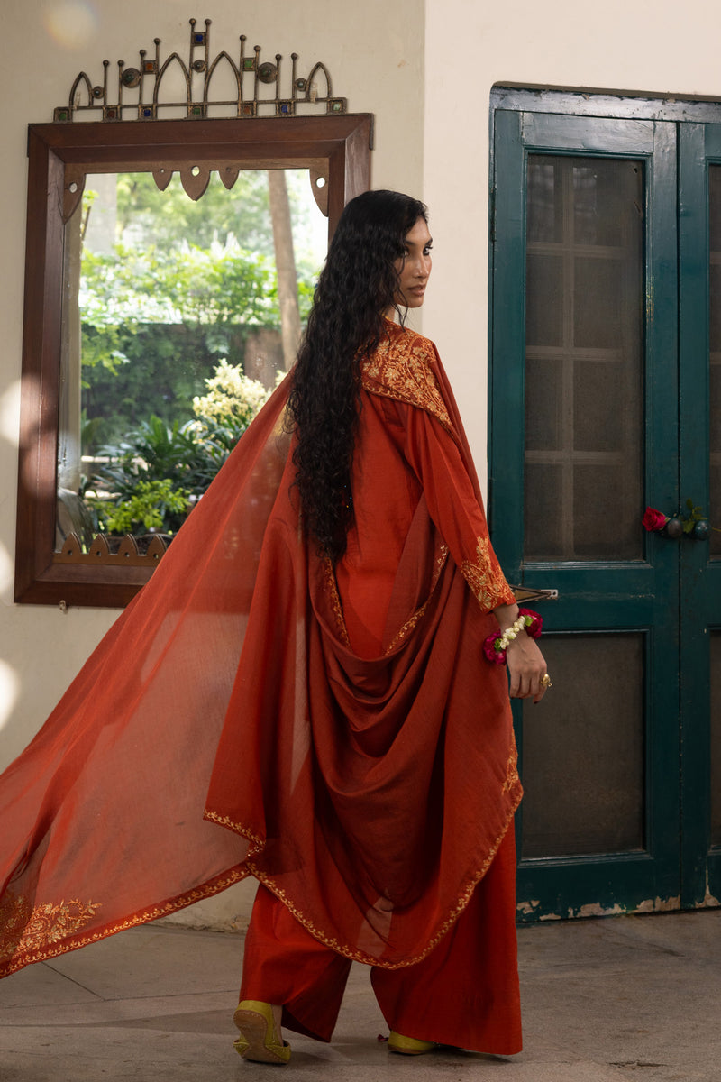Ethereal Embroidered 3-Piece Ensemble