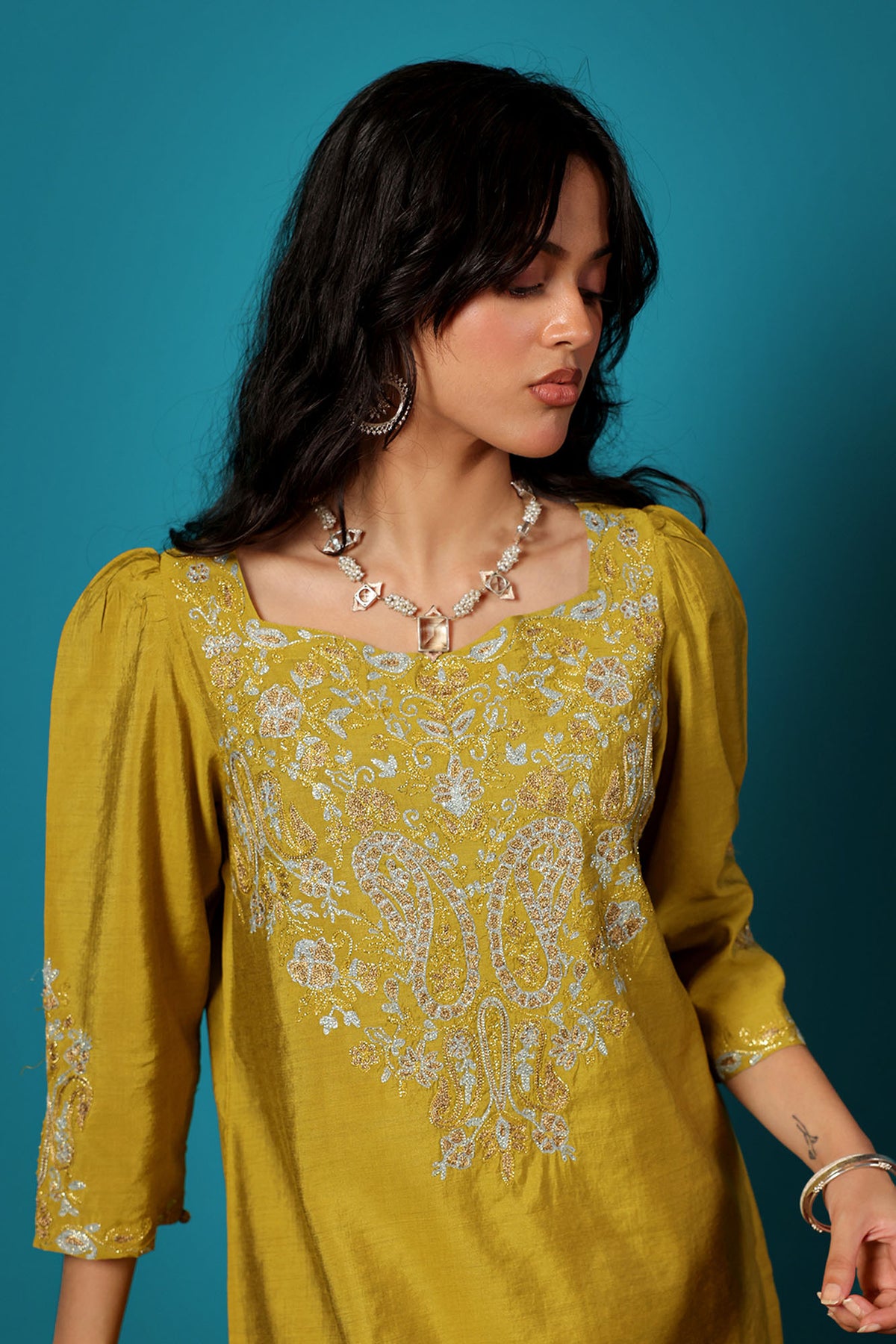 Embroidered Paisley Ensemble