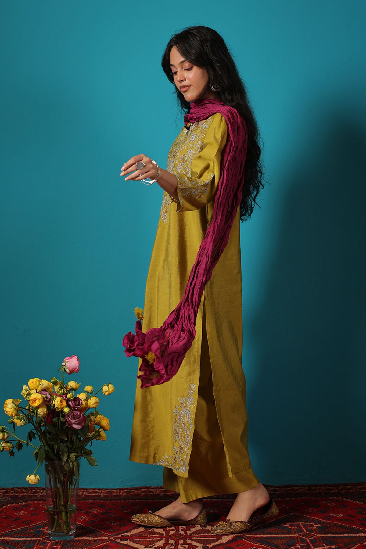 Embroidered Paisley Ensemble