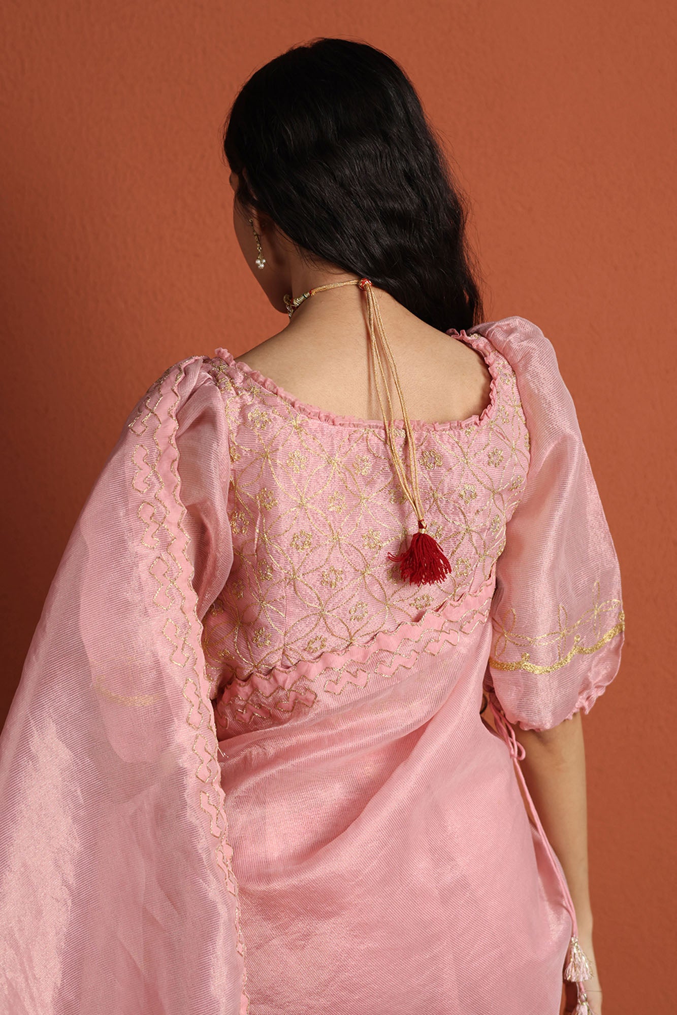 Embroidered Zaari Saree